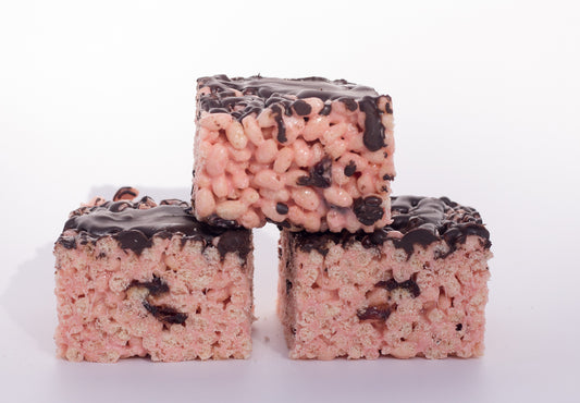 Crispy Chocolate Cranberry Treats - 8 squares image 1